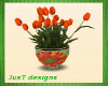 Orange Tulips in Planter