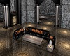 Large Black/Gold Couch
