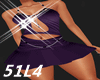 51L4 Beach Purple Dress