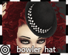 *m Sm Blk Bowler Hat Chk