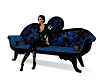 ~Li~Blue Black Couch