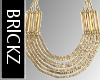-B- Gold Drape Necklace
