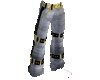 Pants grey-black-gold