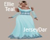 Jersey Ellie Gown Teal