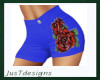 JT Blue Rose Shorts