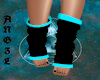Black Teal Socks