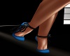 Blue/Blk Victorian Heels