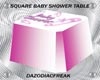 Square Babyshower Table