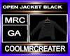 OPEN JACKET BLACK