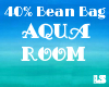 Aqua Room 40% Bean Bag