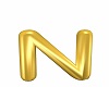 LETTER N GOLD