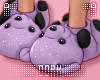 lDl Bear Slippers Lilac
