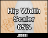 Hip Width Scaler 65%