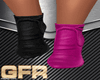 black & pink heels