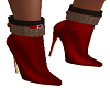 sophie red ankle booties