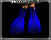 Neon Blue Dubstep Boots