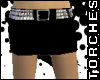 Black Belted Mini Skirt