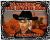 Black Hat Sun Blond Hair