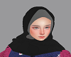 hijab hitam coklAT 2