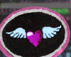 Heart wing rug