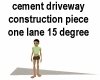 Cement Driveway 15 Curve