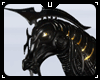 Metal Black Horse