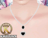 💕 Black Heart Necklac