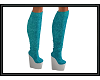 {G}Turquoise Cozy Boots