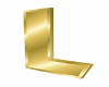 3D gold letter L