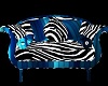 blue Zebra sofa