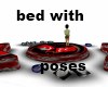 bed with poses