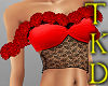 Flowered Top in Red