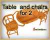Table and Chairs for 2