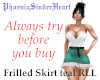 Frilled Skirt teal RLL