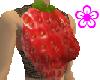 Strawberry mesh top