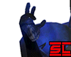 blue electric flame