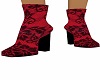 Red and Black Lace Boots