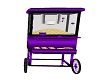 Purple Popcorn Cart