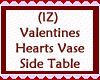 Hearts Vase Side Table