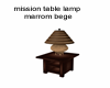 mission table lamp marob