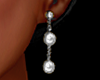 pearl earrings silver
