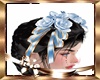 Floral Hair bows Blue