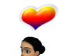 Rainbow Heart head sign