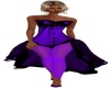 purple burlesque outfit
