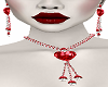 Red Hearts Necklace Set