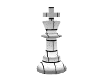 (1M) Chess King White