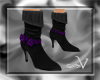 ~V Boots w/PurplePlaid