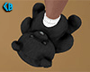 Black Teddy Slippers (F)