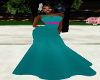Teal BrideMaids Gown