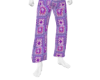 purple crochet pants
